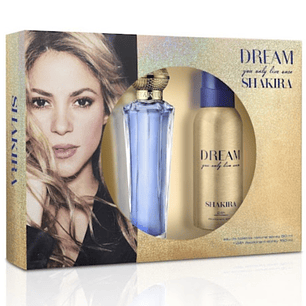 Estuche Shakira Dream You Only Live Once Edt 80Ml+ 150Ml Deo 24h Mujer .