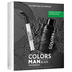 Estuche Colors Man Black Intenso Edp 100Ml+10Ml Hombre