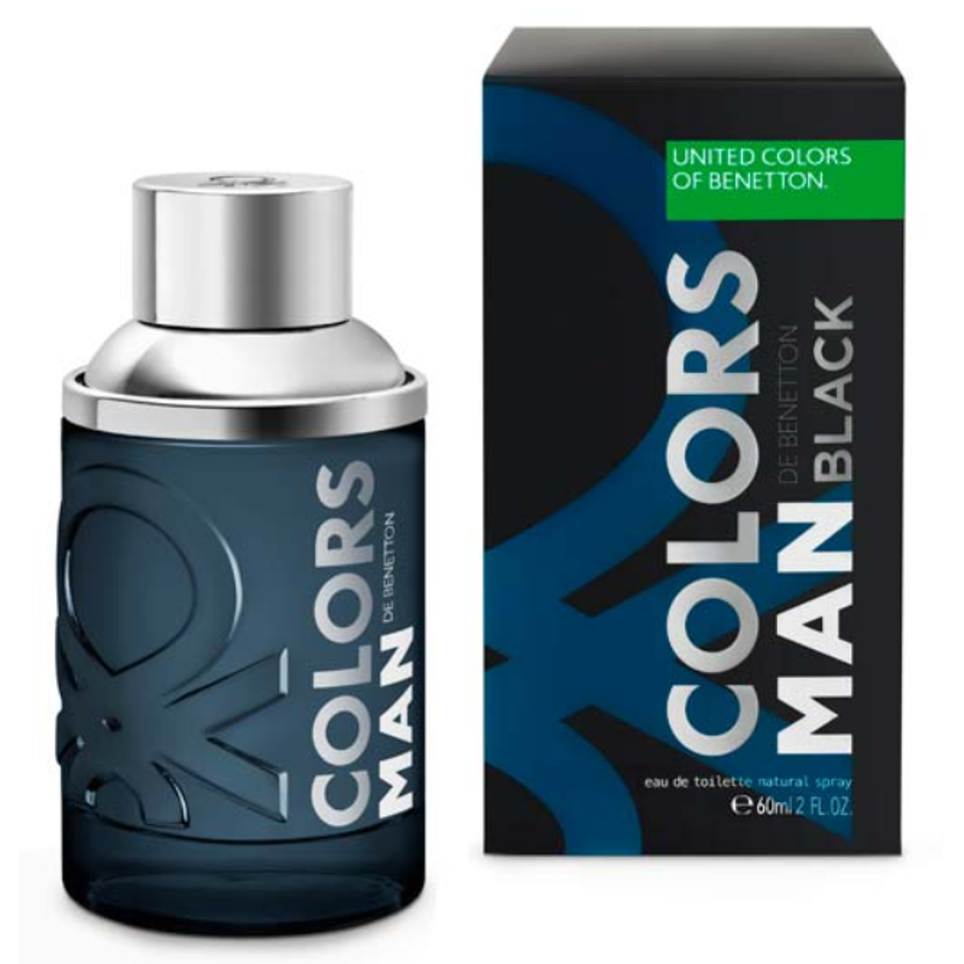 Colors Black Man Benetton Edt 60Ml Hombre 1