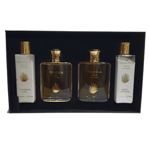 Estuche Tequila Gold Edp 100Ml+170Ml B/L+100Ml A/S+170Ml S/G Hombre