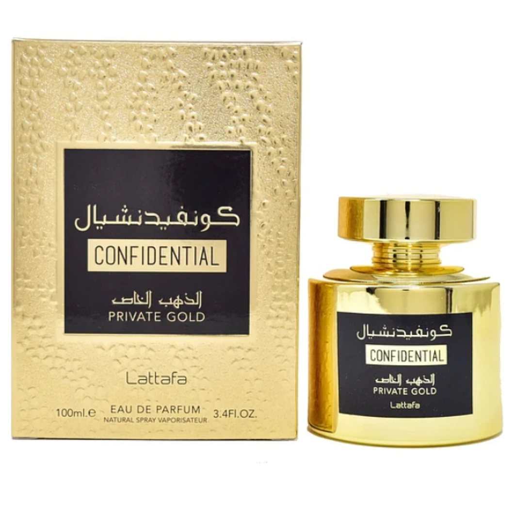 Confidential Private Gold 100Ml Unisex Lattafa Edp 1