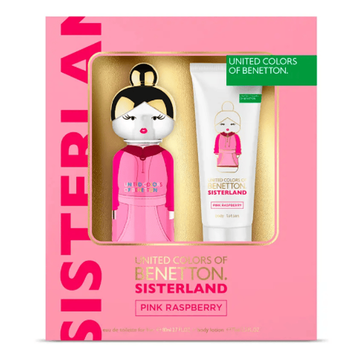 SISTERLAND PINK RASPBERRY ESTUCHE EDT 80ML Benetton 1