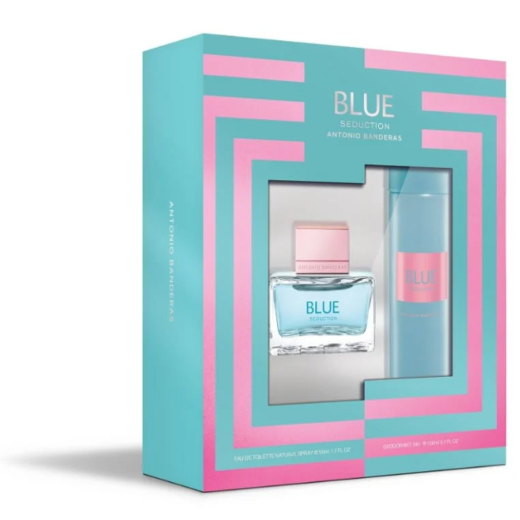 Estuche Blue Seduction Antonio Banderas Edt 50+150Ml Deo Mujer 1