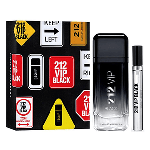 212 VIP BLACK SET 100ML MAS 10ML EDP HOMBRE