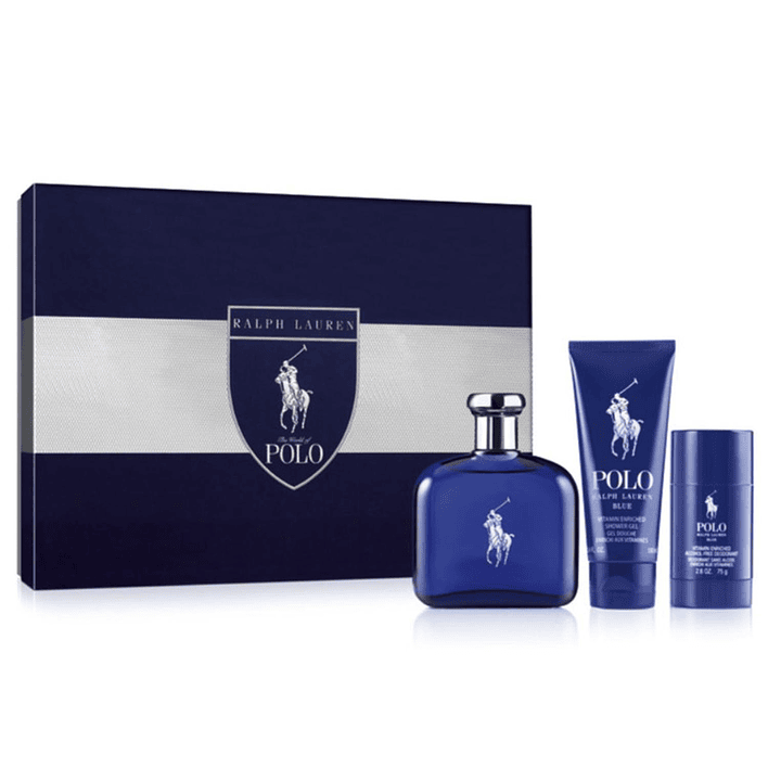 POLO BLUE SET DE 3PCS HOMBRE 125ML EDT 1
