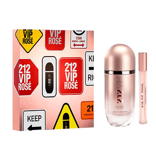212 VIP Rose 80ML+10ML EDP Mujer Estuche