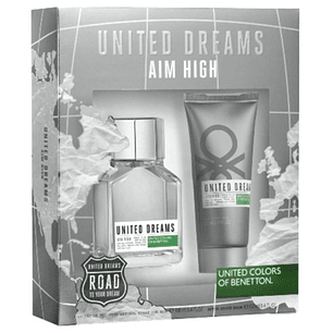 Aim High Benetton Edt Estuche 100Ml+75Ml A/S Balm Hombre