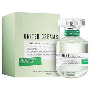 United Dreams Live Free EDT 80ml Benetton - Mujer