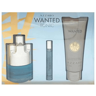 Azzaro Wanted Tonic Edt 100Ml Hombre Estuche 3pcs