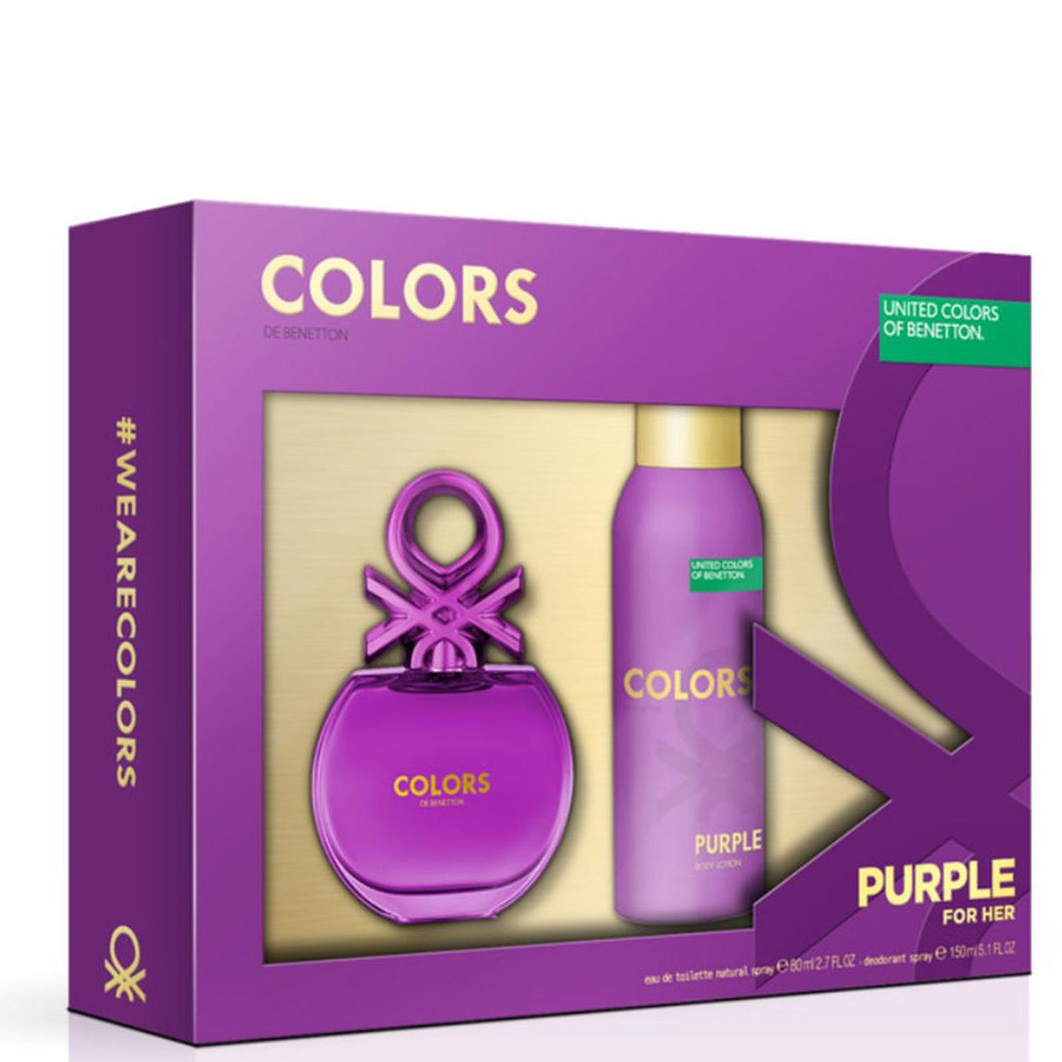 Estuche Colors Purple Edt 80Ml+150Ml Deo Mujer 1