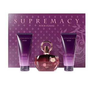 Estuche Supermancy Purple Edp Afnan 100ML+100ML S/G+100ML B/L Mujer