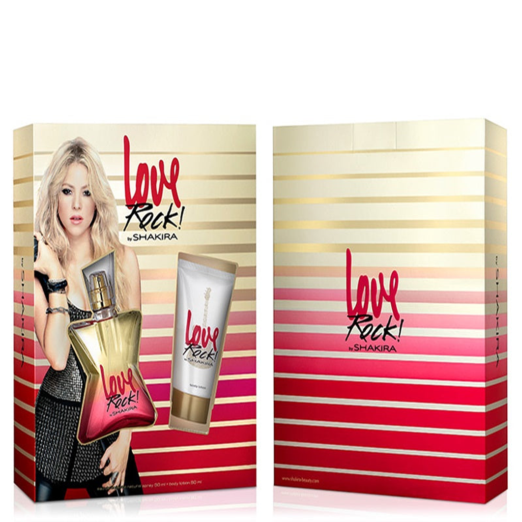 Love Rock Estuche 80ML EDT + 80ML Body Lotion Mujer Shakira 1