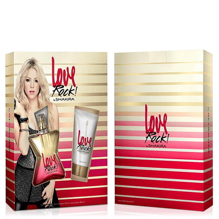 Love Rock Estuche 80ML EDT + 80ML Body Lotion Mujer Shakira 1