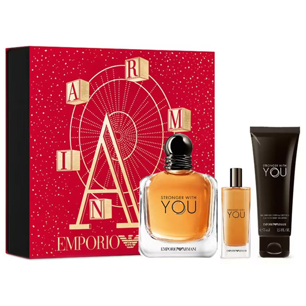 Estuche Stronger With You Edt 100ML+15ML+75ML Body Shampoo Hombre 1