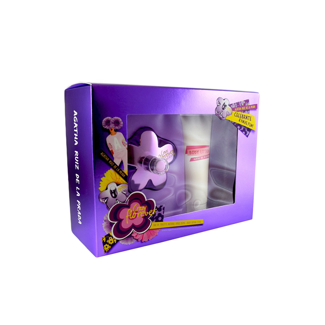 Crazy Florever Estuche  80ML EDT + 75ML Body Lotion Mujer 1