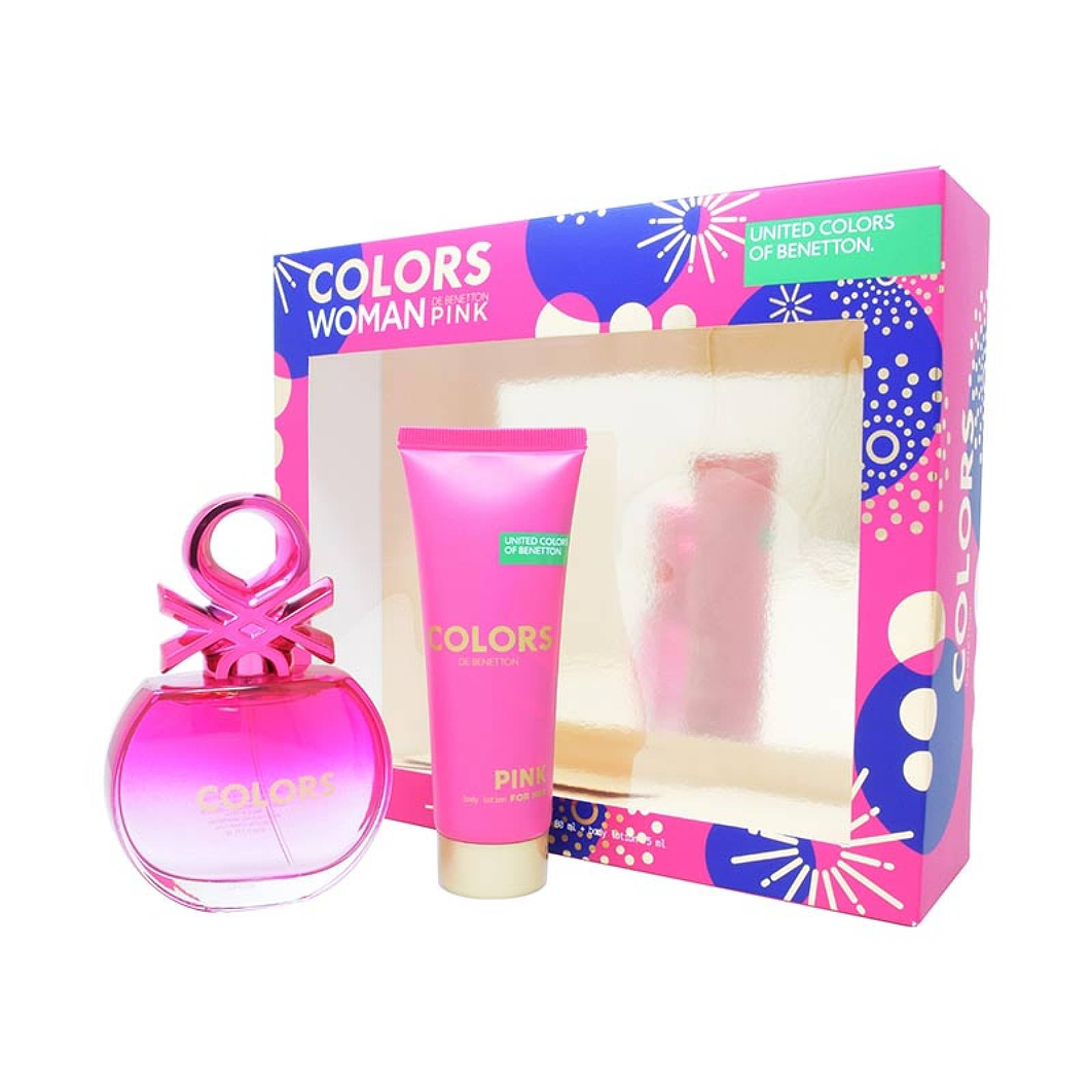 Estuche Colors Pink Benetton Edt 80Ml+75Ml B/L Mujer 1