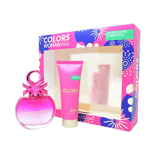 Estuche Colors Pink Benetton Edt 80Ml+75Ml B/L Mujer