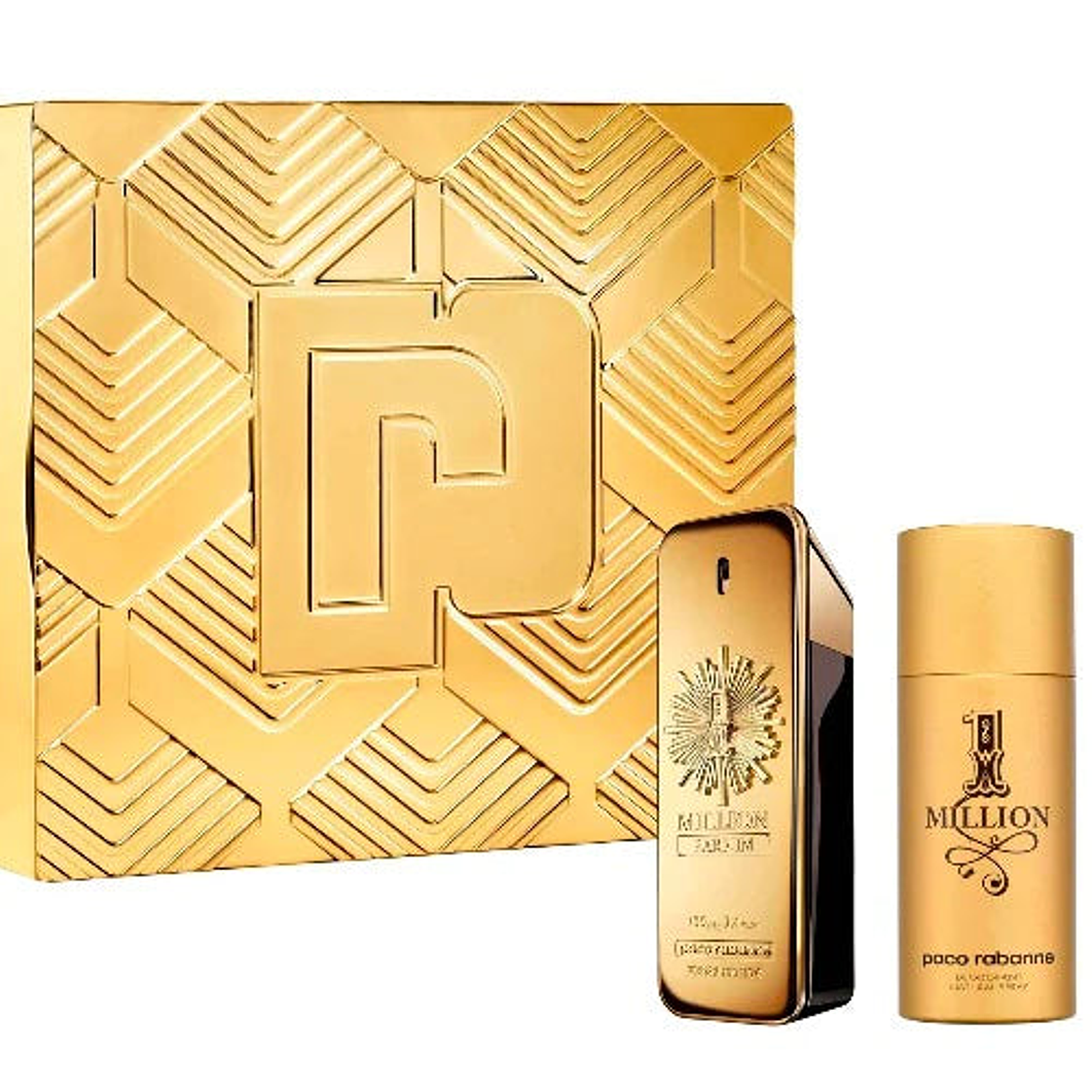 Estuche 1 Million Parfum Paco Rabanne 100Ml+150Ml Deo+10Ml Mini Hombre69 1