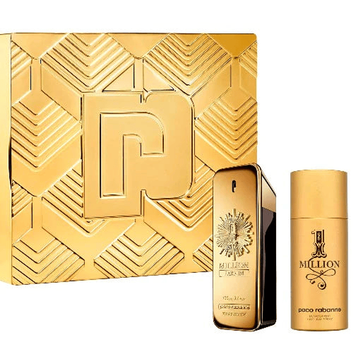 Estuche 1 Million Parfum Paco Rabanne 100Ml+150Ml Deo+10Ml Mini Hombre69 1