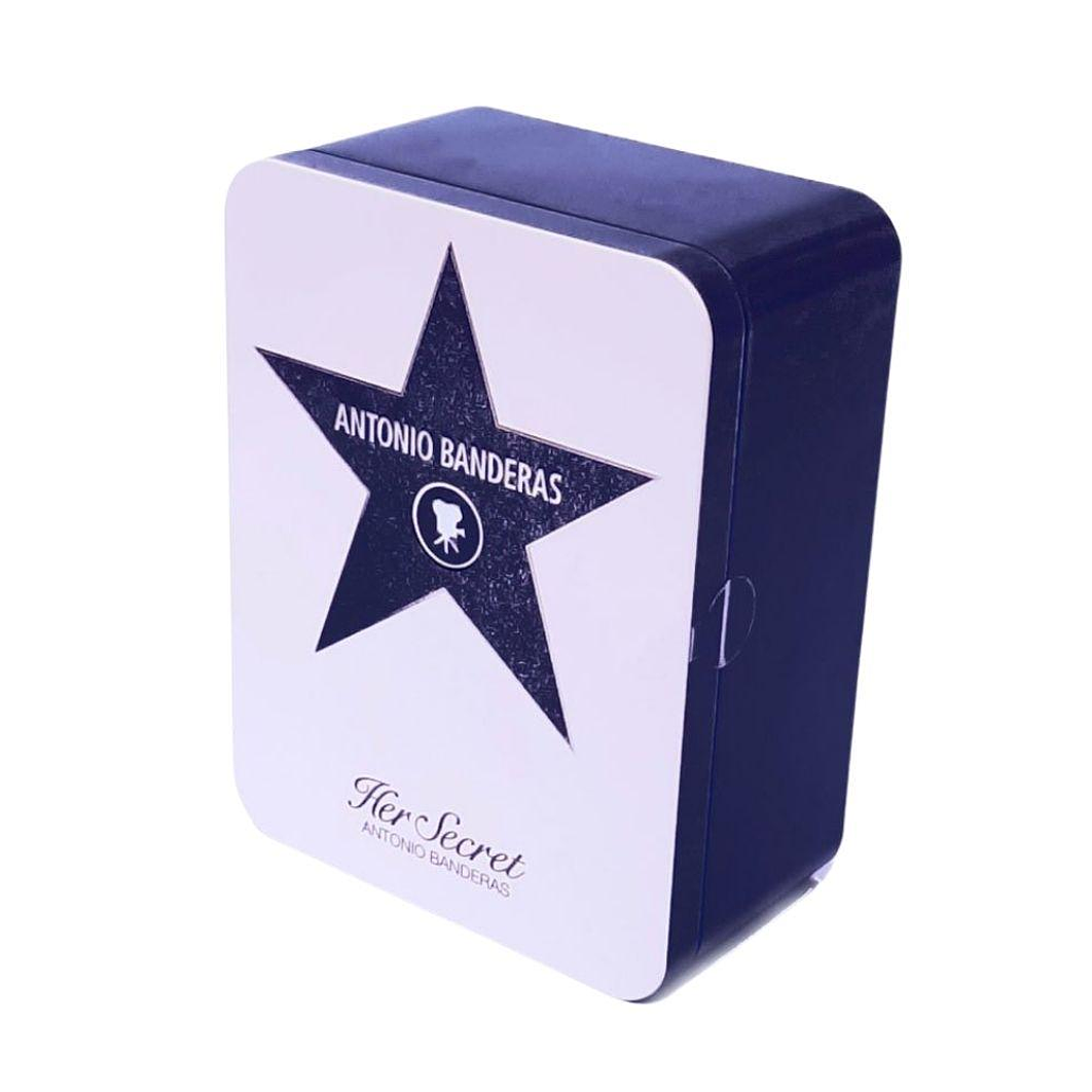 ESTUCHE HER SECRET METALLIC BOX 80ML EDT + 10ML 1