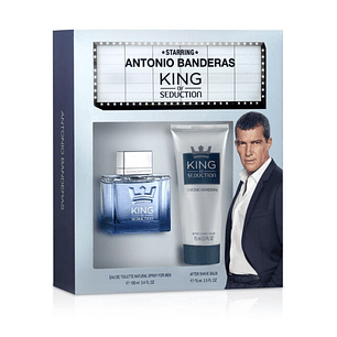 ESTUCHE KING OF SEDUCTION STARRING 100ML EDT + A/S 75 ml