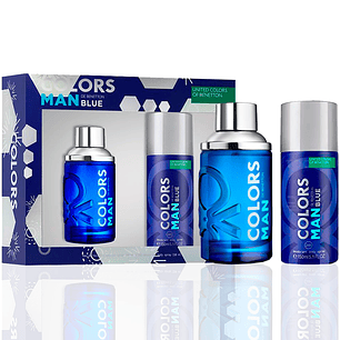 Estuche Colors Blue Man Edt 100Ml+150Ml Desodorante Hombre