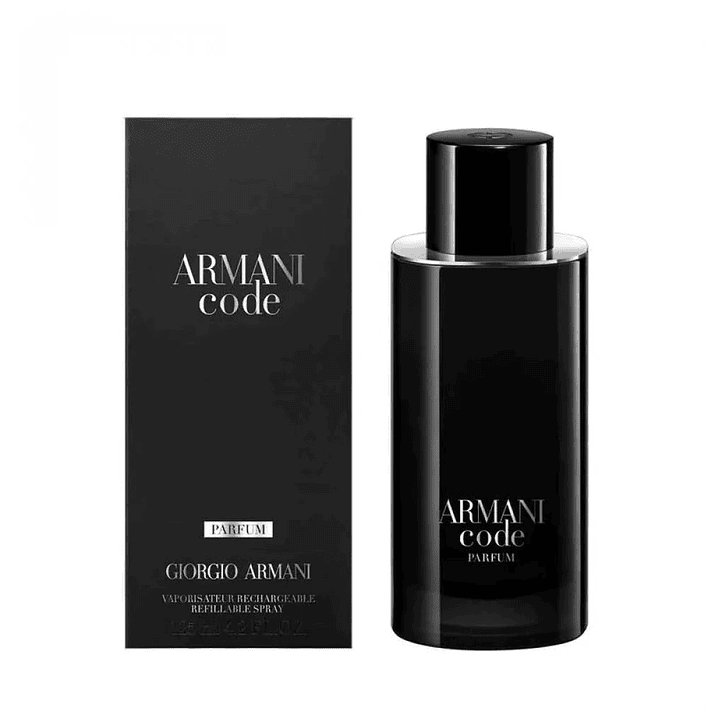 Armani Code Parfum 125ML  Rechargable Hombre 1