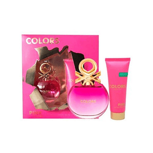 Estuche Colors Pink Benetton Edt 80Ml+75Ml Mujer