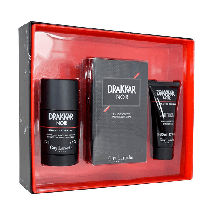 Estuche Drakkar Noire 100ml + 50ml Gel Douche + 75ml Hombre 1