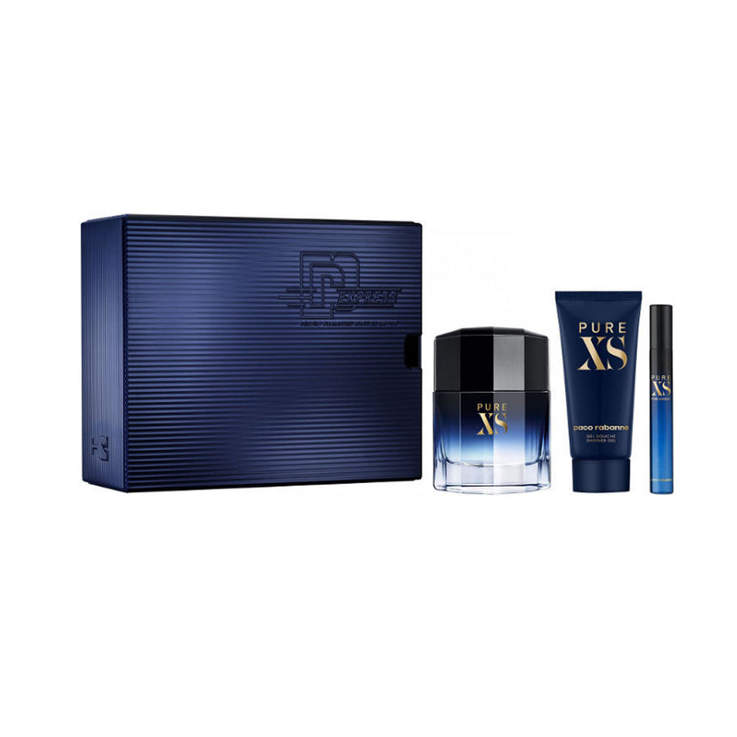 Pure Xs Estuche 100ml+100 gel+10ml Edt Hombre 1