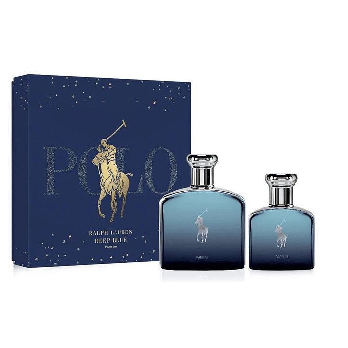 Estuche Polo Deep Blue Ralph Lauren Parfum 125ml + 40ml Hombre (Caja Azul) 1