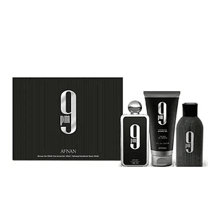 Estuche Afnan 9 Pm Edp 100Ml +S/G 150Ml +Deo 150Ml Hombre