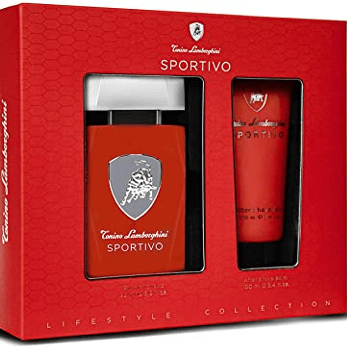 Estuche Sportivo EDT 75ml+A/S Balm 100ml Hombre Lamborghini 1