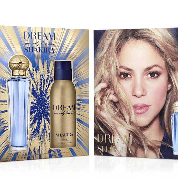 ESTUCHE SHAKIRA DREAM EDT 80ML + DEO 24H 150ML 1