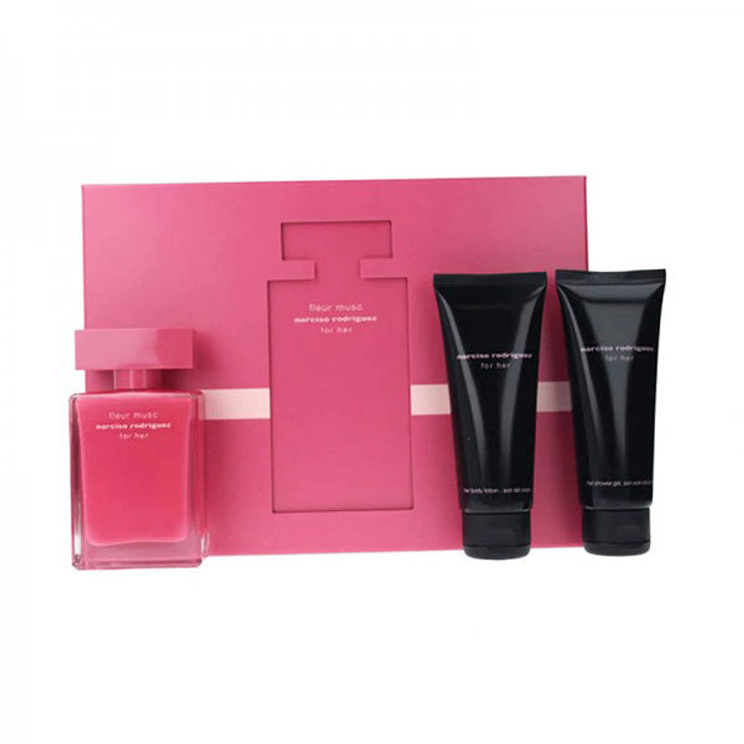Estuche Narciso Rodriguez Fleur Musc For Her Edp 50+75Ml G/D+75Ml B/L Mujer . 1