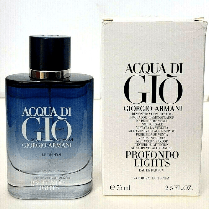 Acqua Di Giò Profondo Lights Edp 75Ml  Hombre Tester . 1