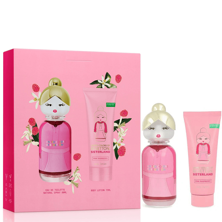 Estuche Sisterland Pink Raspberry Edt 80ML+75ML B/L Mujer 1