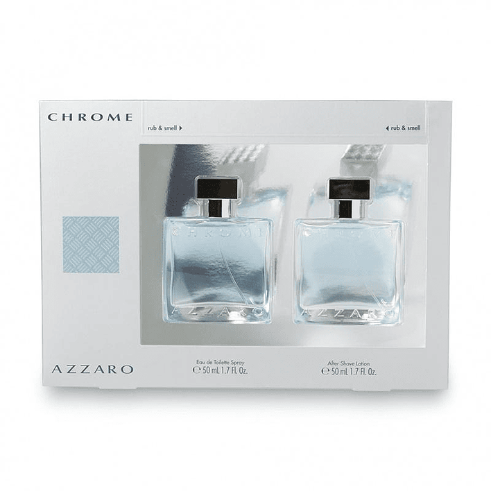 Chrome Estuche 50ML EDT + 50ML After Shave Hombre Azzaro 1
