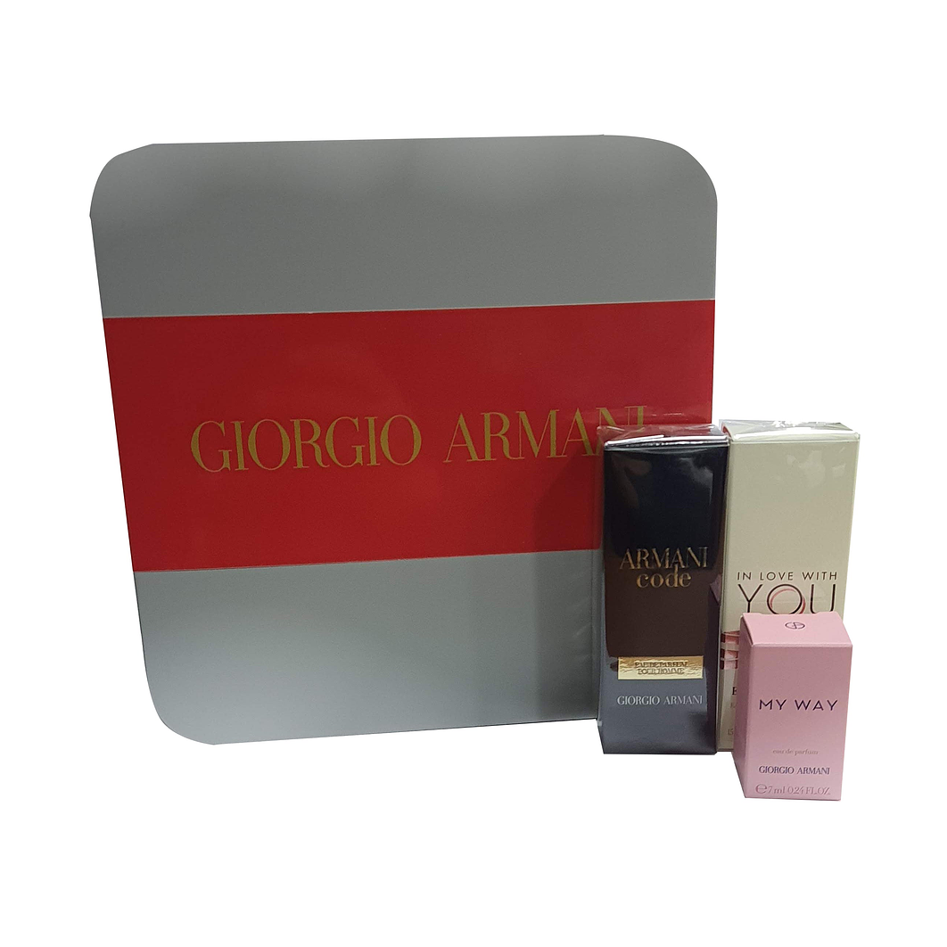 Set Giorgio Armani My way edp 7ml + Armani Code edp15ml + In Love with you edp 15ml 1