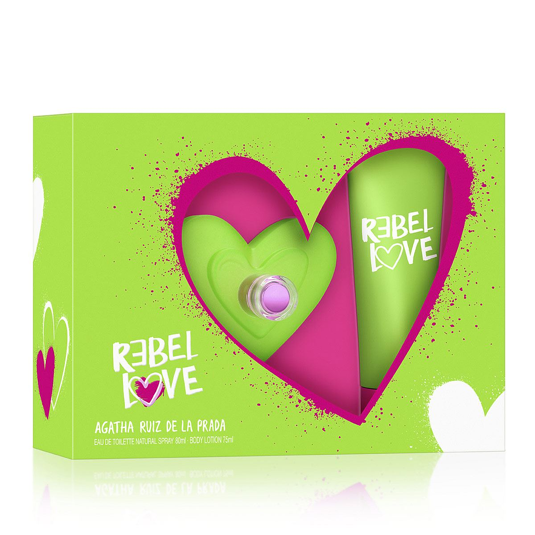 Rebel Love Estuche EDT 80ML + 75ML Body Lotion Agatha Ruiz de la Prada 1