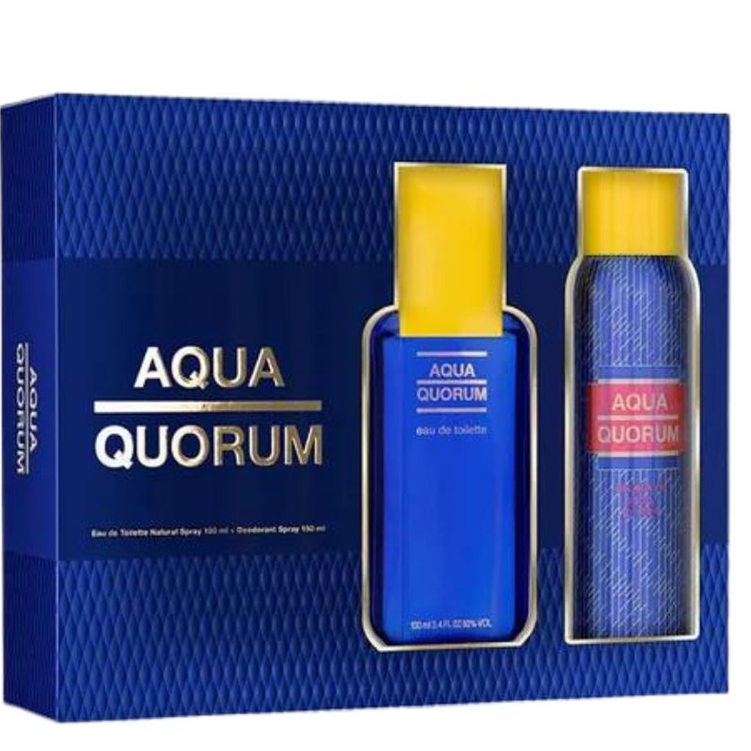 Estuche Aqua Quorum Edt 100+150Ml Deo Hombre 1