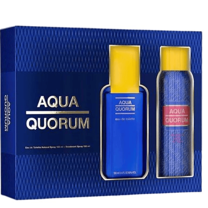 Estuche Aqua Quorum Edt 100+150Ml Deo Hombre 1