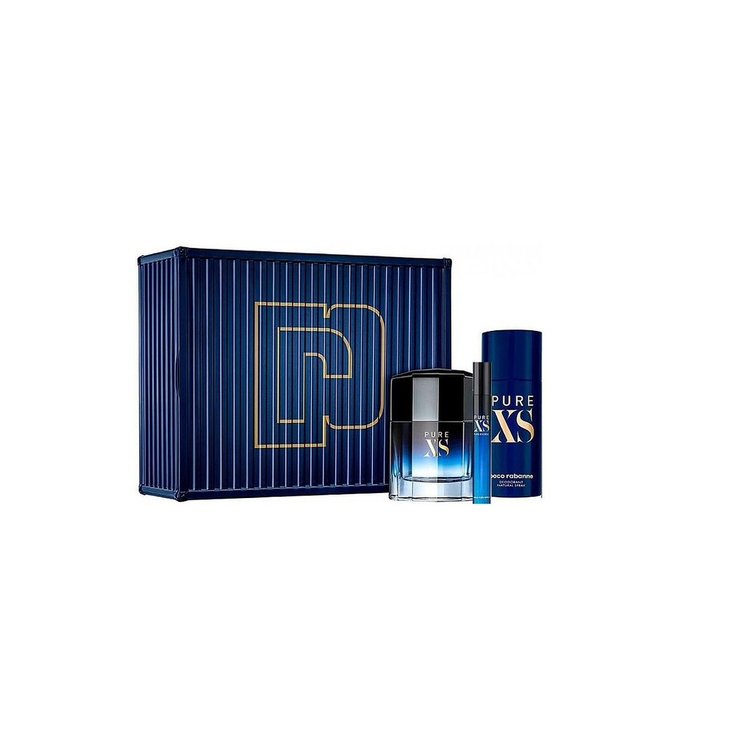 Estuche Pure Xs Paco Edt 100ml +Deod150ml+ Spray10ml Hombre 1