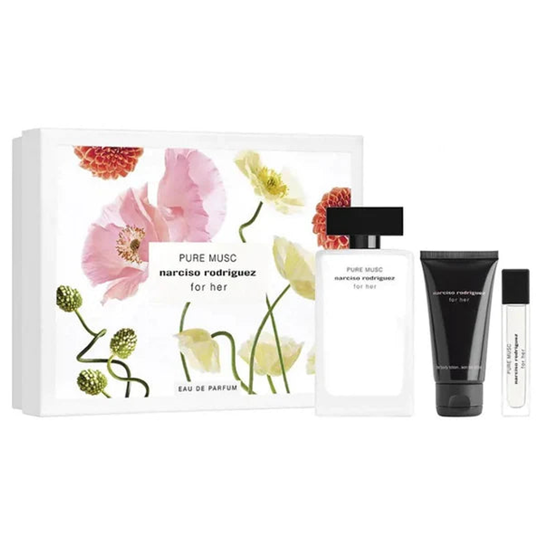 Estuche Narciso Rodriguez Pure Musc For Her Edp 100Ml+10Ml+B/L 50Ml 1