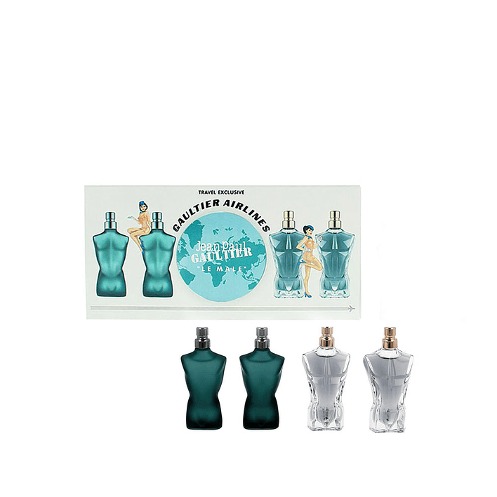 Estuche Miniaturas Le Male EDT 2x7ml+ EDP 2x7ml Jean Paul 1