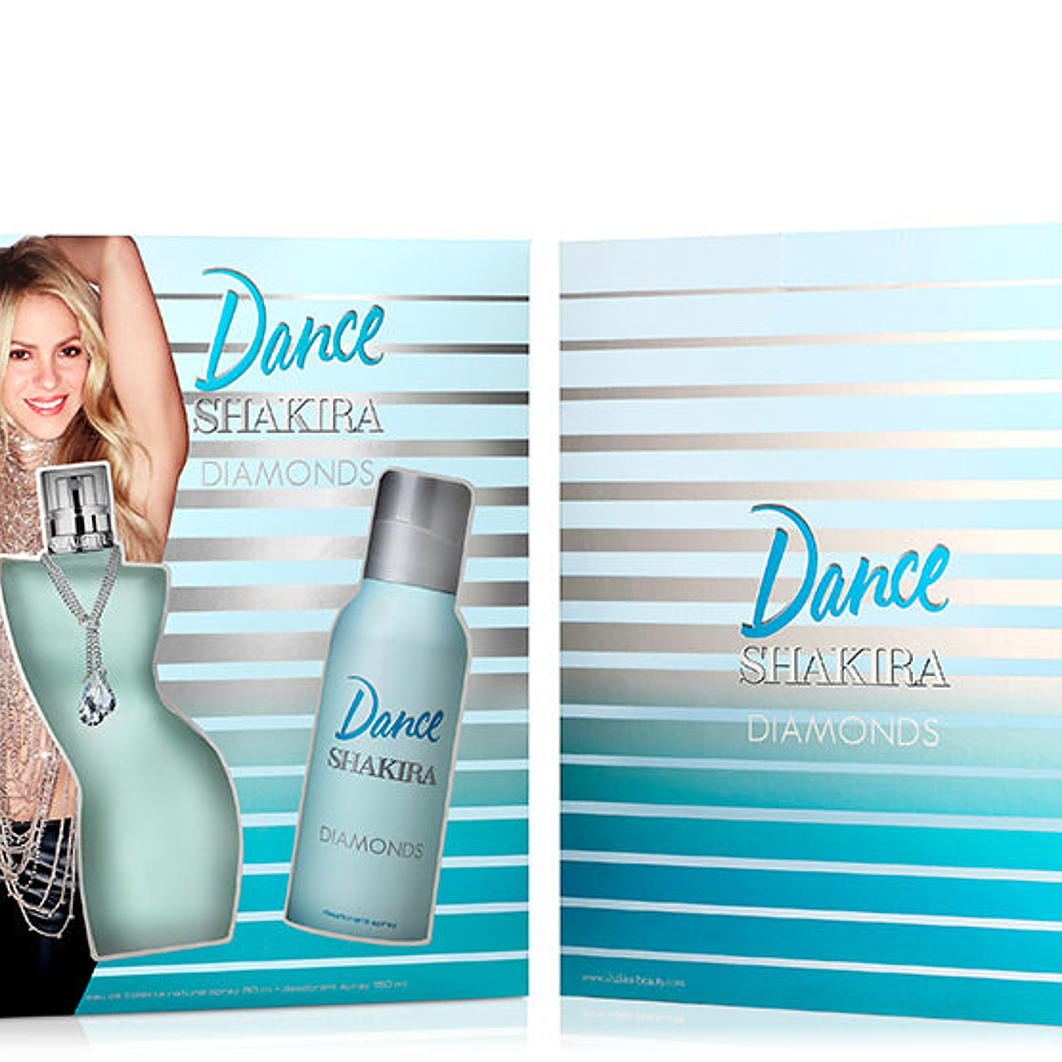 ESTUCHE SHAKIRA DANCE DIAMONDS EDT 80ML + DEO 24H 150ML 1