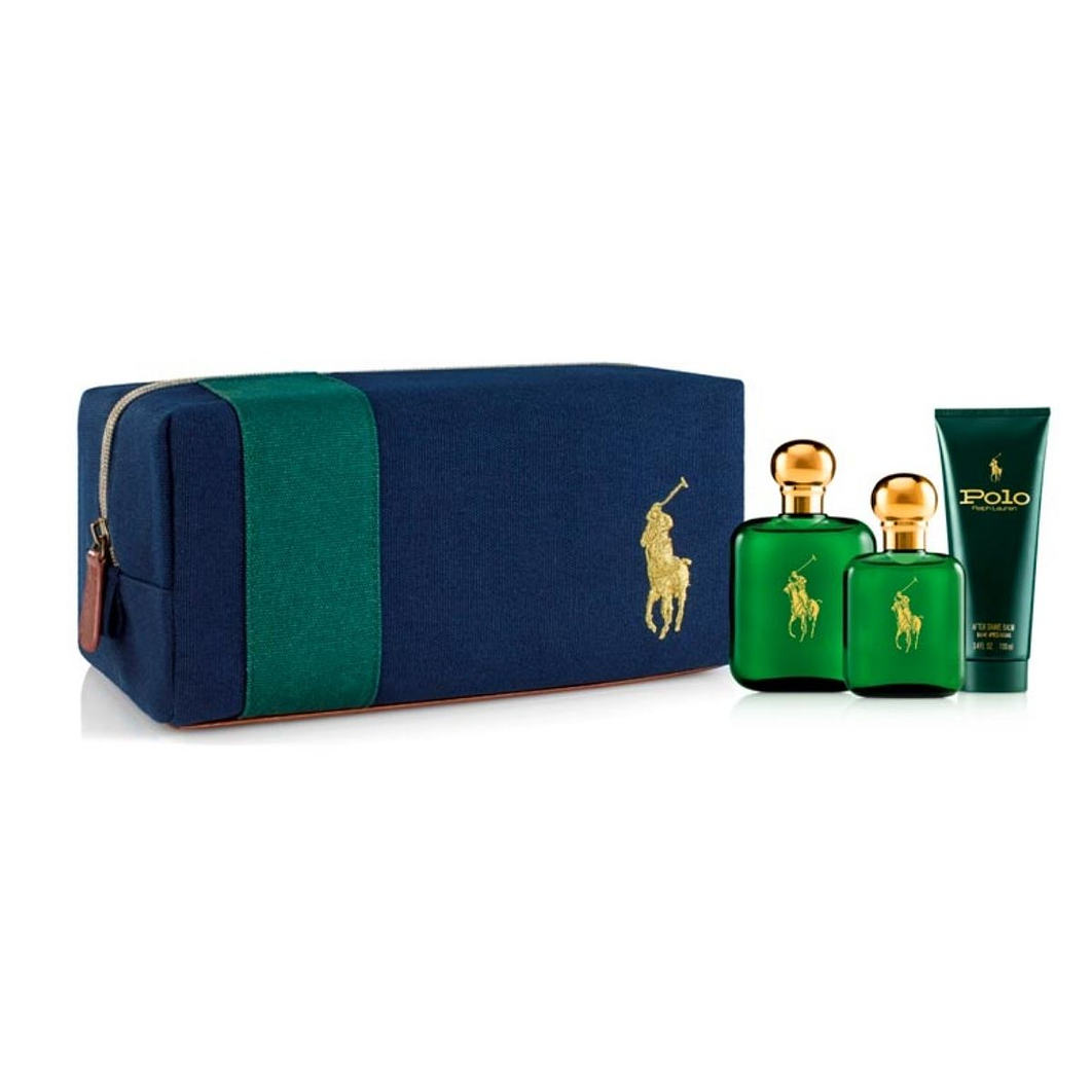 Set Belleza Polo Green EDT 118ml + 59ml + After Shave 100ml  Ralph Lauren Hombre 1