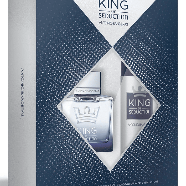 Estuche King Of Seduction EDT 100ml Deo150ml Antonio Banderas 1