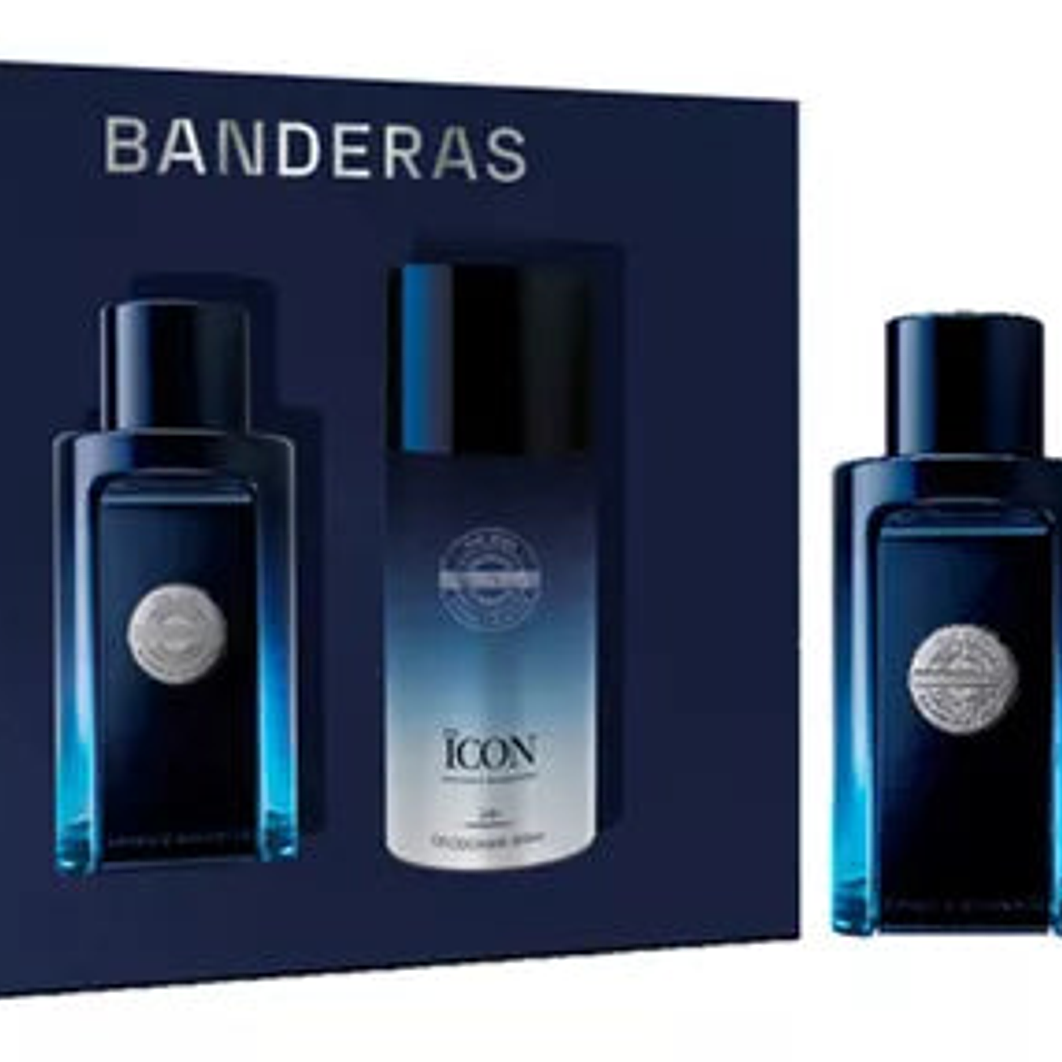 Estuche The Icon Azul Antonio Banderes 100ML+150Ml Deo Hombre 1