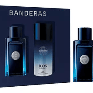 Estuche The Icon Azul Antonio Banderes 100ML+150Ml Deo Hombre